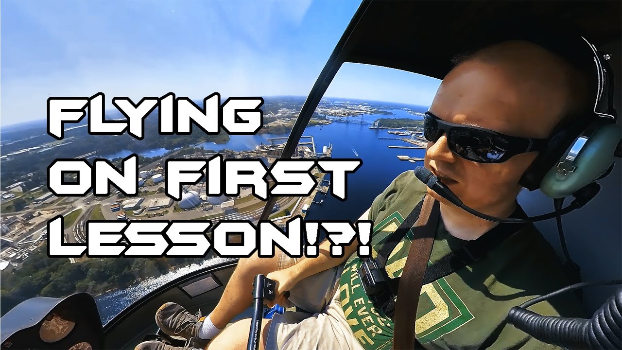 First Helicopter Lesson! Robinson R22