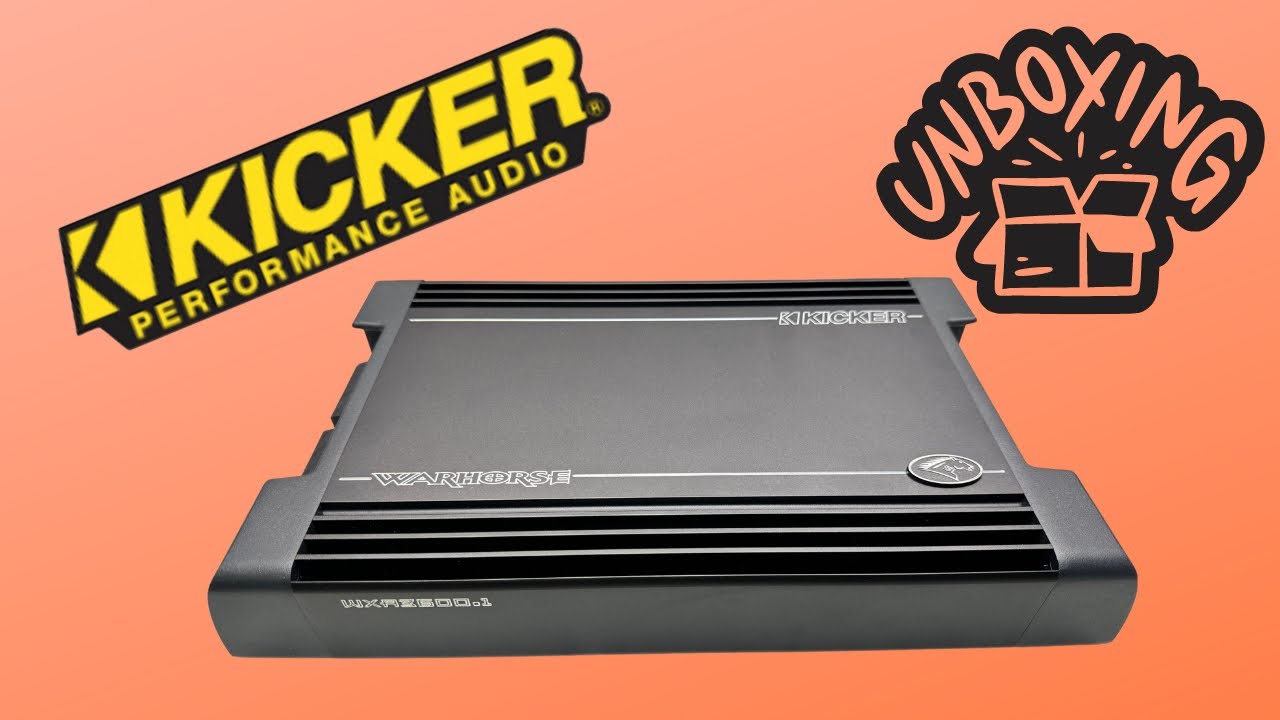 Kicker Warhorse WXA3600.1 Unboxing
