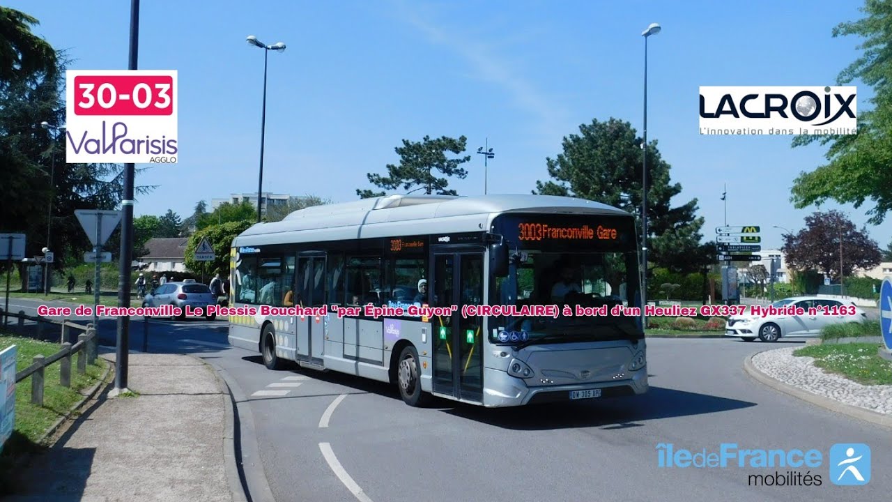 [Ligne 30-03 LACROIX] GX337 Hybride n°1163 - Gare de Franconville Le Pl. Bouchard via Epine Guyon