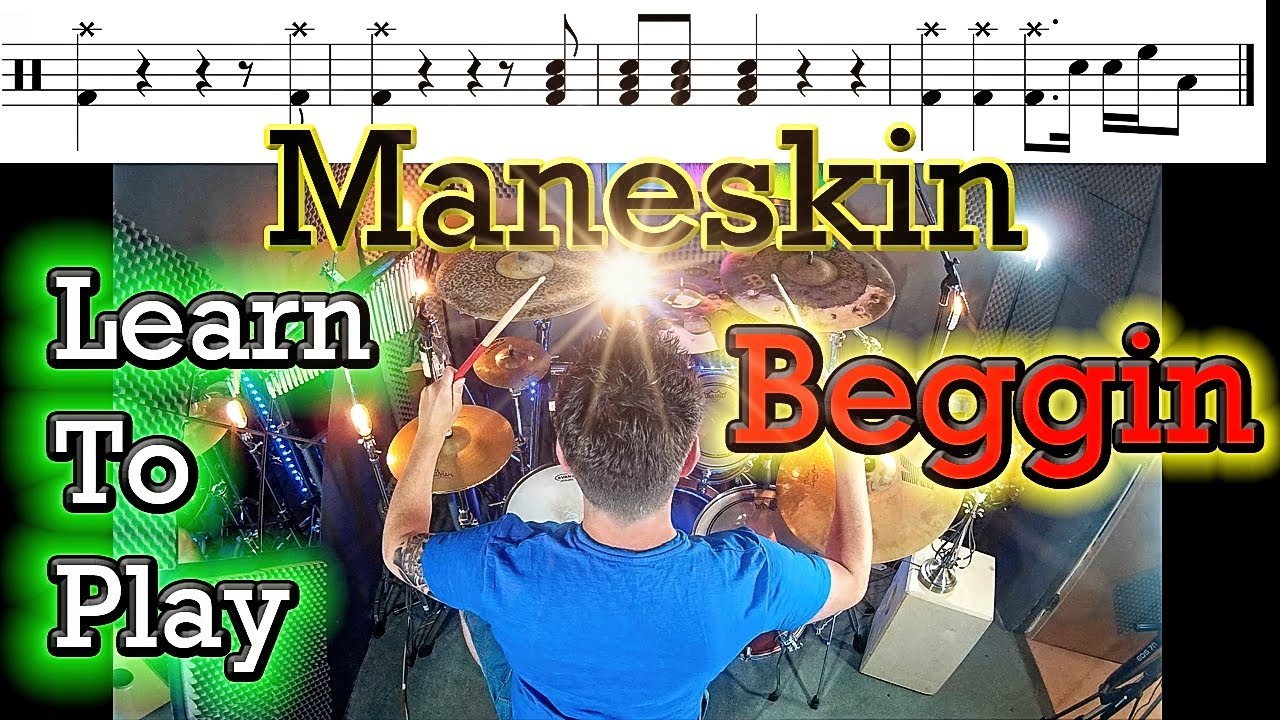 Måneskin  - Beggin - Drum Tutorial Lesson