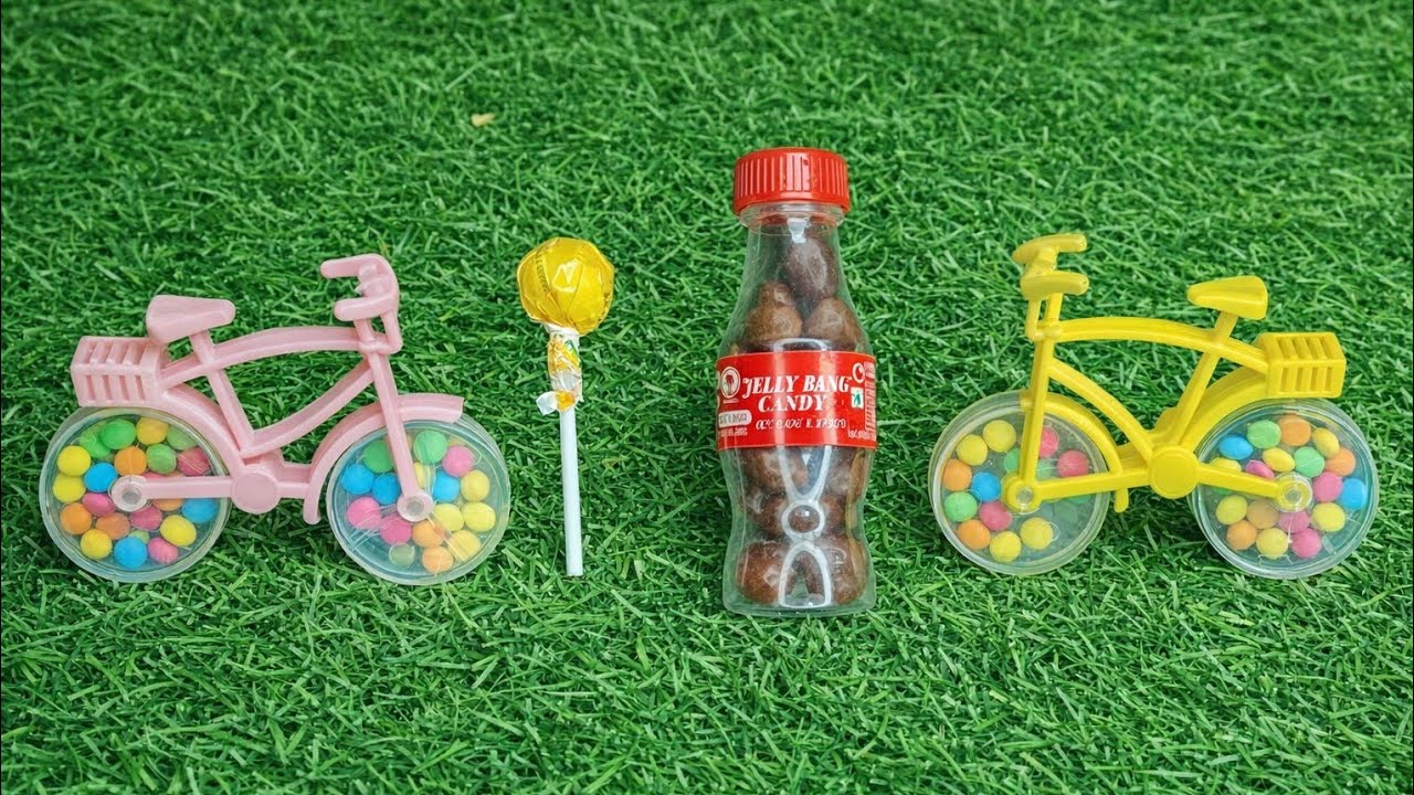 Minutes Satisfying video Unboxing Bicycle  candy 