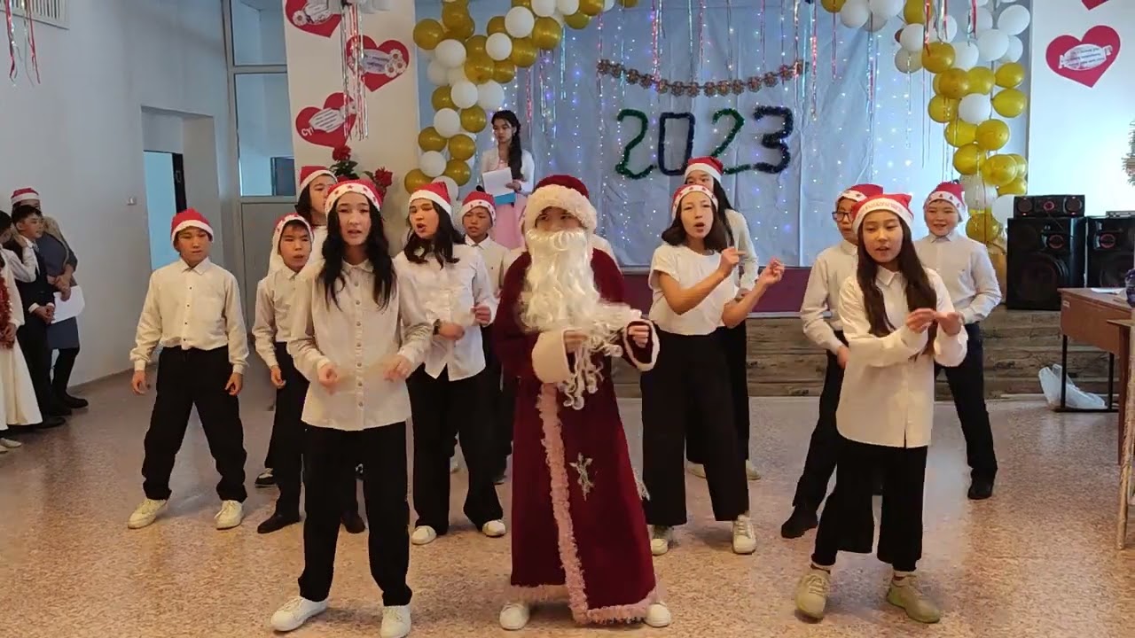 Жаңа жыл әндері және флешмоб 6- сынып