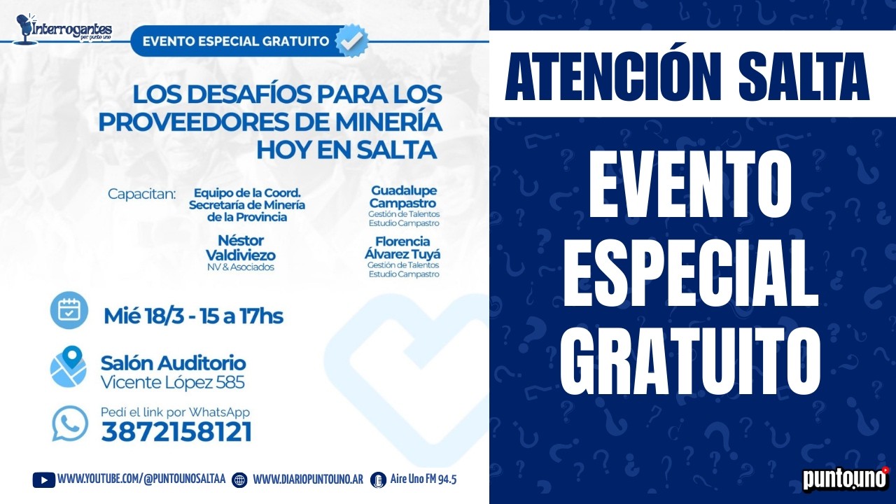 CAPACITACIÓN GRATUITA : Los desafíos para los proveedores de MINERIA hoy en Salta