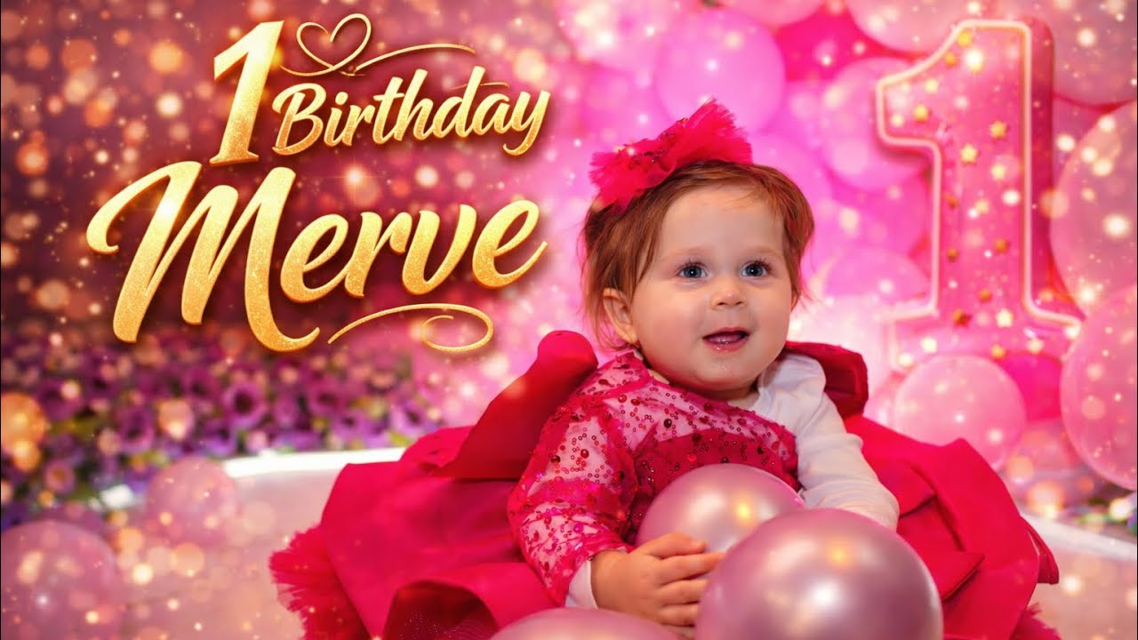 MERVE`NIN ILK YAŞ DOĞUM GÜNÜ ! 4K VIDEO