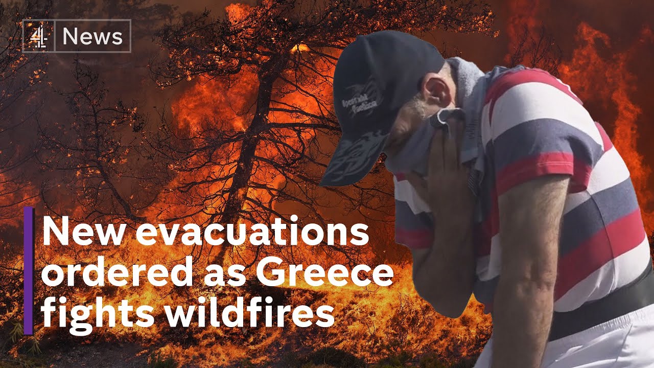 Greece wildfires: Two pilots dead as plane crashes fighting flames