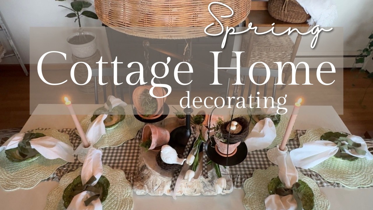 Spring Decorate with Me | Dining Room & Living Room Decorating | Blooming Flower Tea