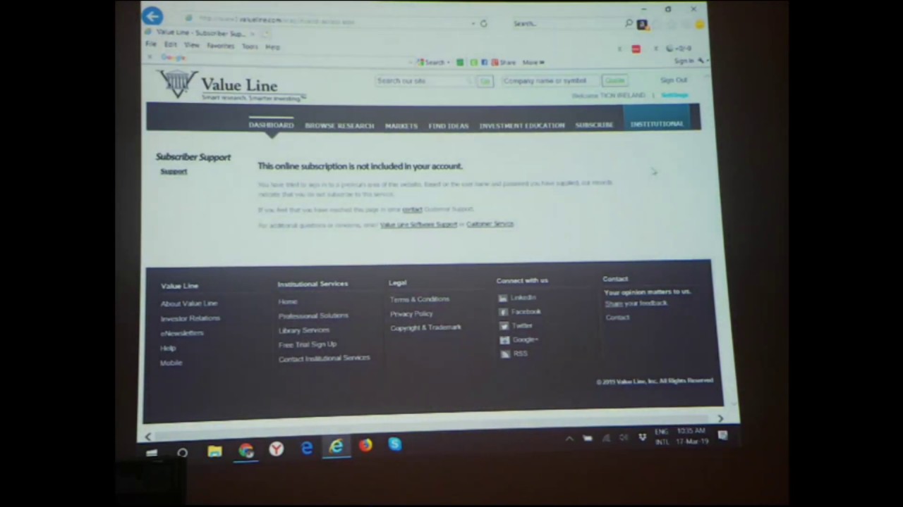Sydney Investment club meeting Part 1: Screening in Value line