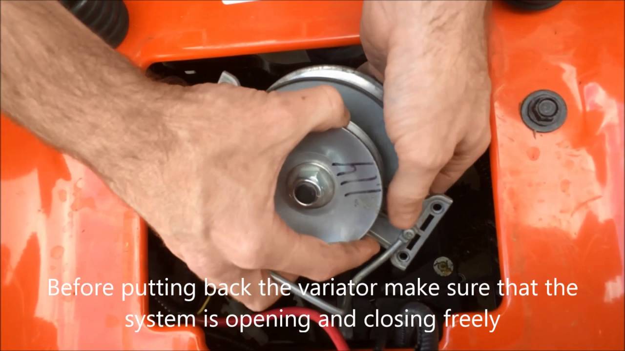 How to clean a variator on a RS800 transmission V3