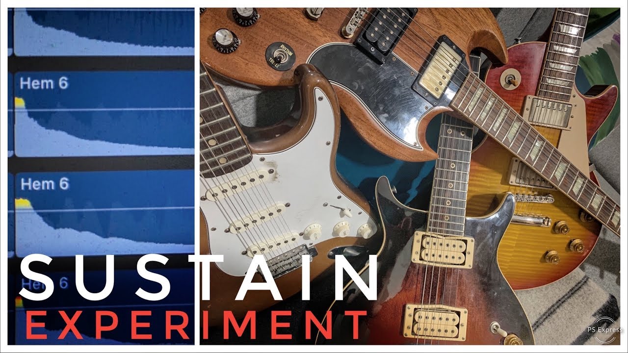 Sustain Comparison: Les Paul, SG, Strat and Hawk Wing