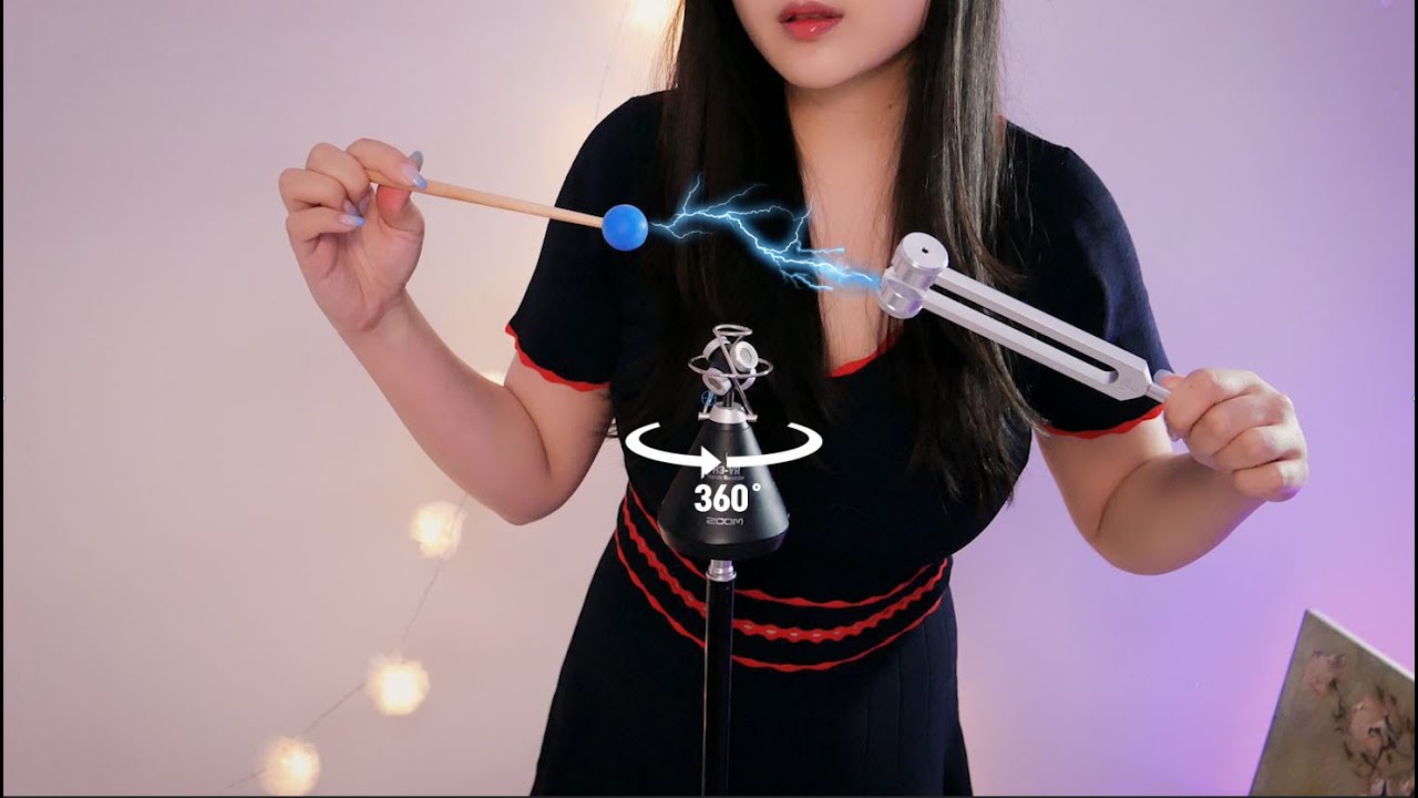 Deep Relaxation Tuning Fork Healing💤360 sound asmr