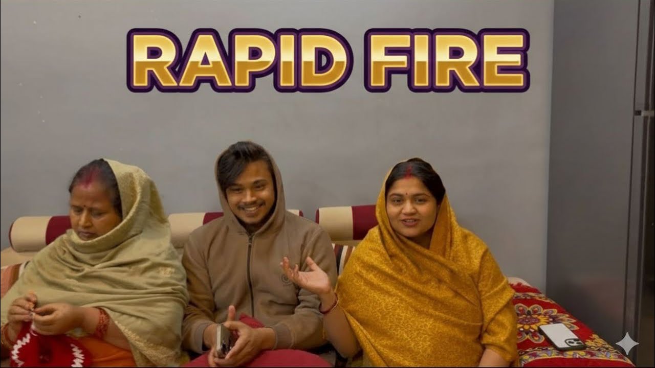 Rapid fire mummy and bhabhi KE sath 😅|| tiwar13