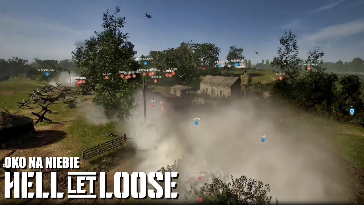 To Jest właśnie HELL LET LOOSE- Walka do KOŃCA | Mapa Sainte-Marie-Du-Mont | Oko na Niebie. LIVE.