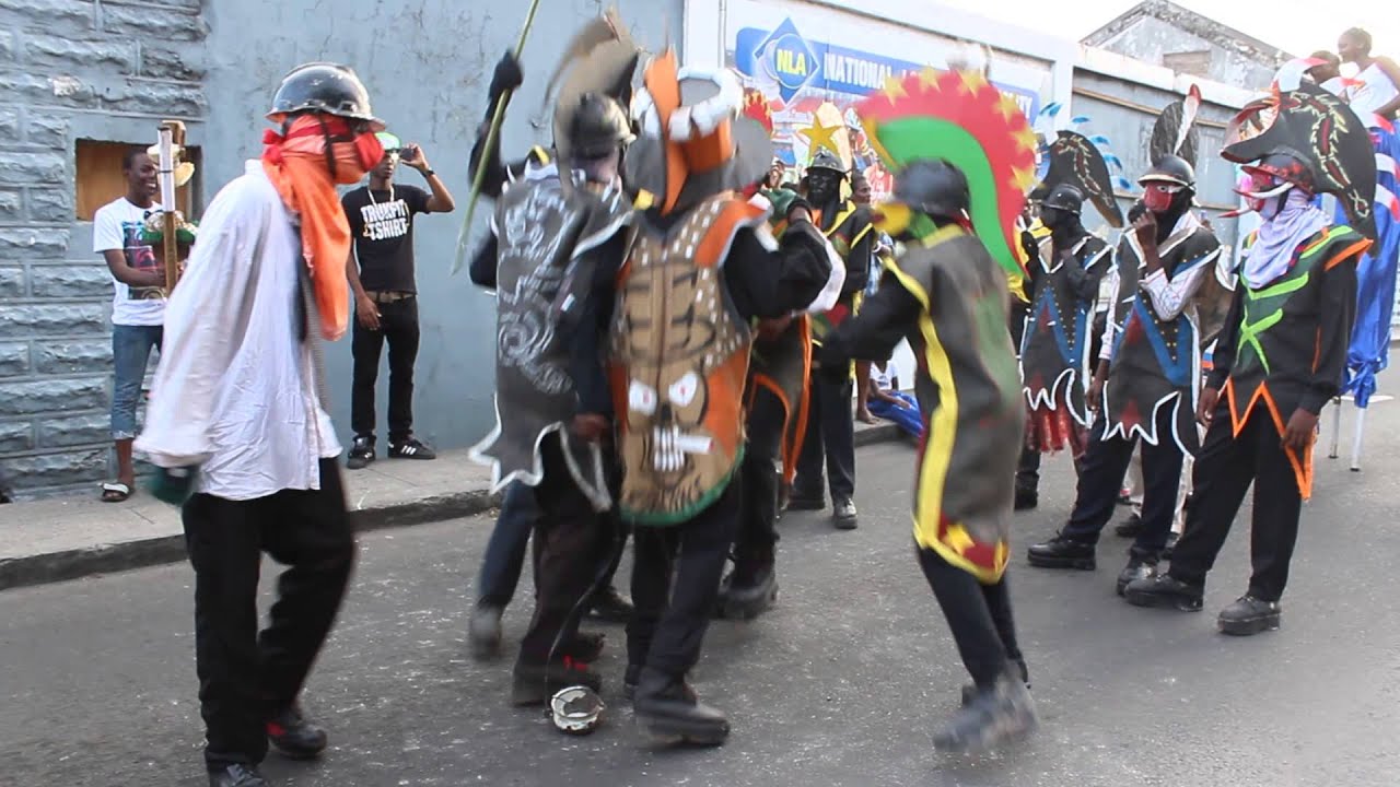 Vieux Corp from St Mark's at Spicemas 2014 parade, Grenada Carnival Launch