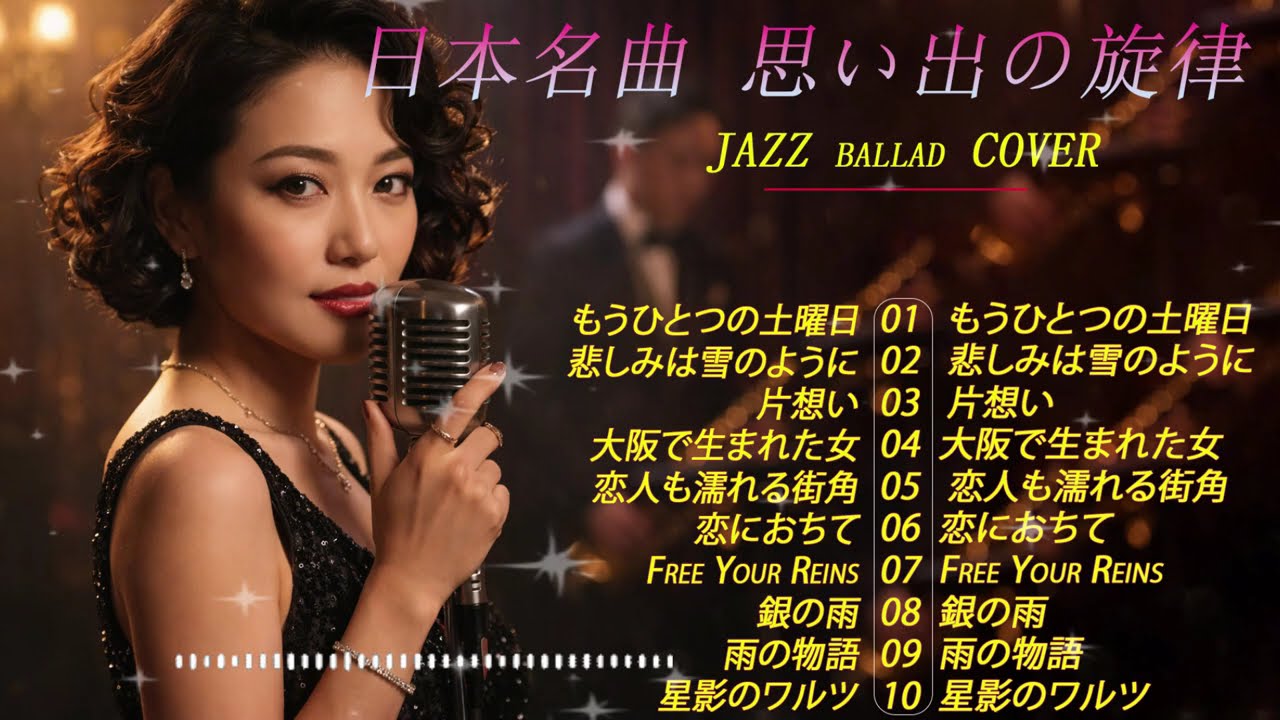 ベスト日本ジャズ名曲カバー | 浜田省吾、BORO、小林芽衣子、松山千寿などの名曲集 [夜カフェ・作業用・リラックス]