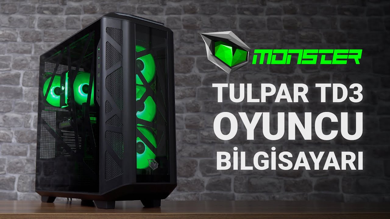 Monster'dan Masaüstü Oyun Bilgisayarı: Tulpar TD3 v2.1.1
