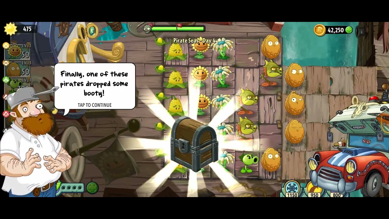 PLANTS VS ZOMBIES 2 - SESION PIRATE SEAS - GAMEPLAY PART 2 [TV GAME HD4K]
