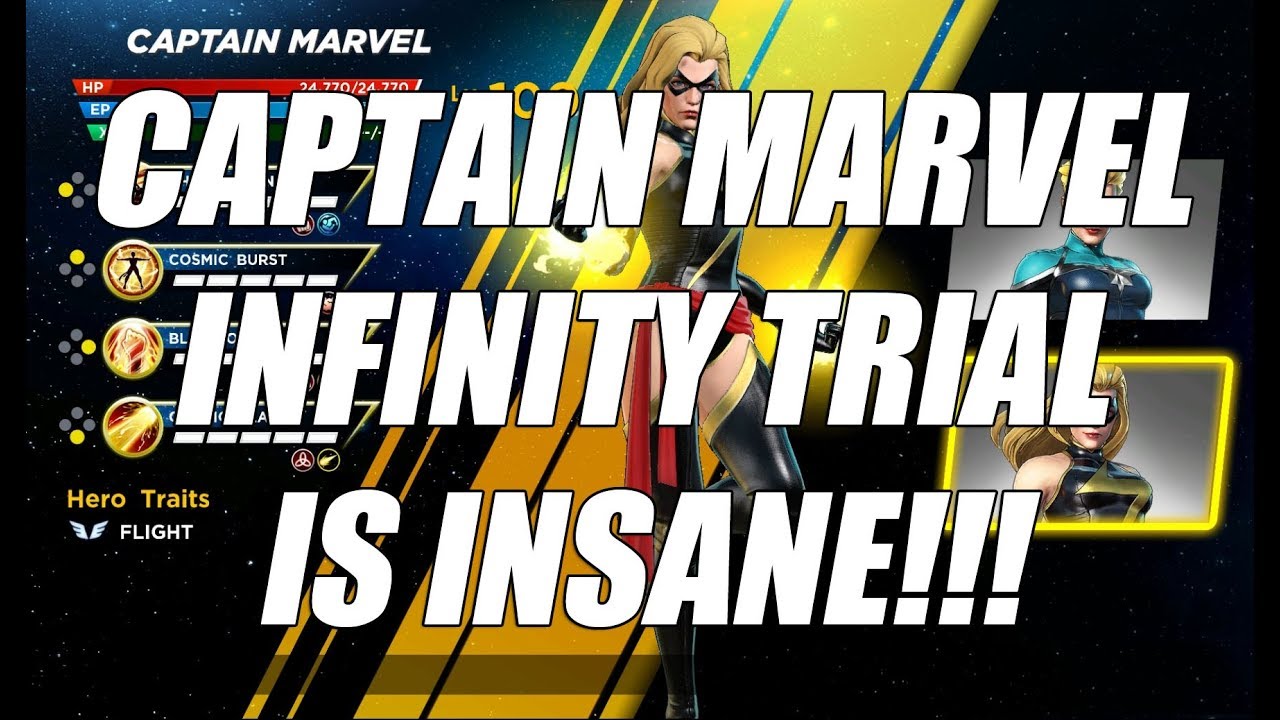 How to 3 Star Captain Marvel Costume Trial - Marvel Ultimate Alliance 3 (MUA3)