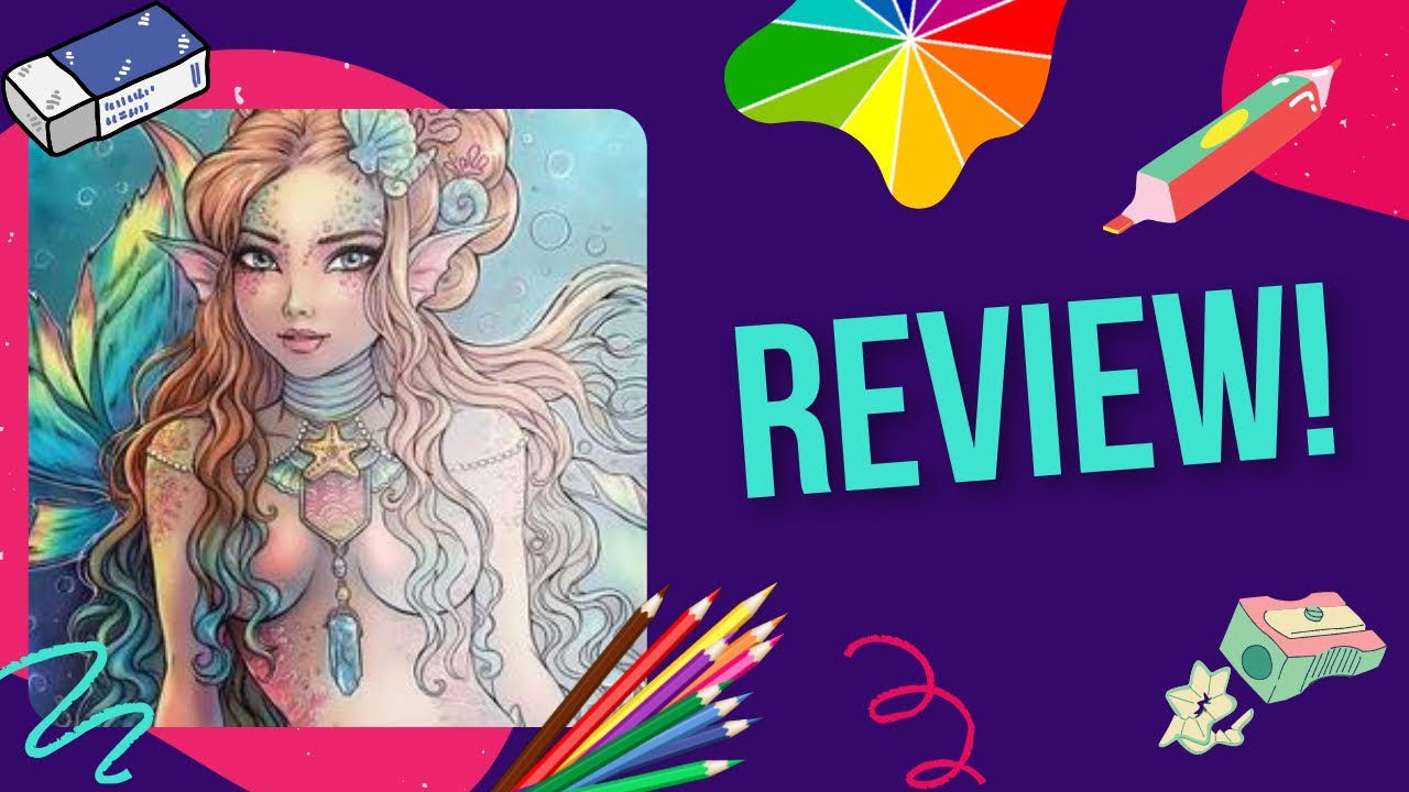 Dark Fantasy by Sakuems | Colouring Book Review