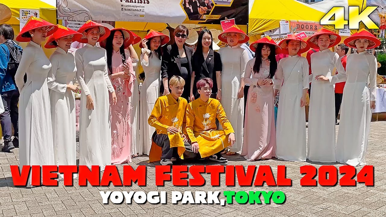 4K｜Shibuya Vietnam Festival 2024 Yoyogi Park｜Tokyo Walk Tour｜Entertainment & Food
