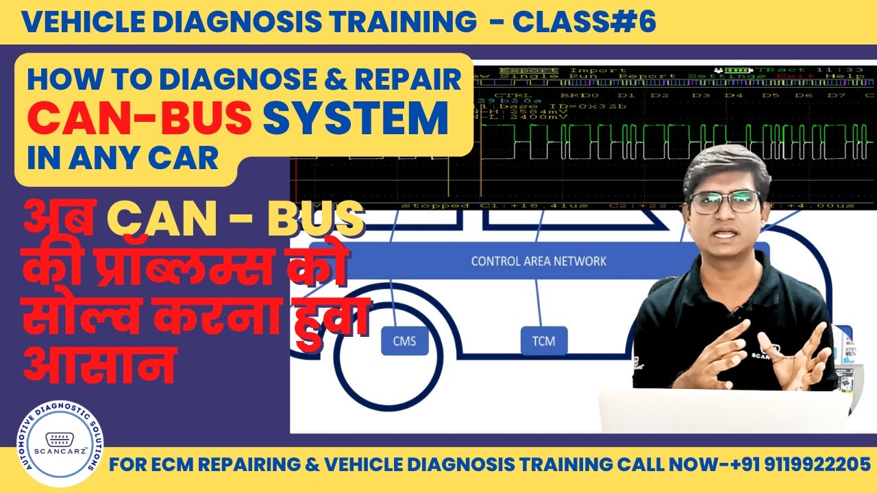 How To Diagnose & Repair CAN - BUS System | Control Area Network | SCANCARZ | ECM Repairing
