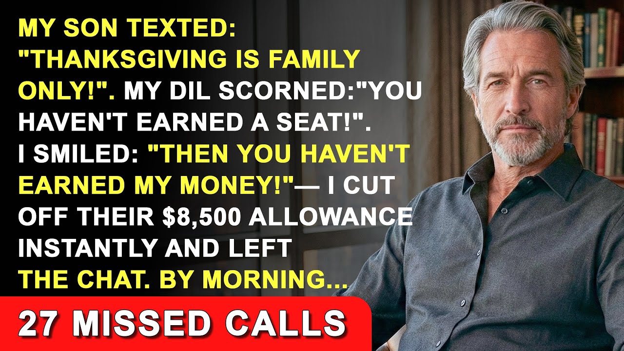 "You Haven't Earned a Seat!" My DIL Said—So I Cancelled Everything