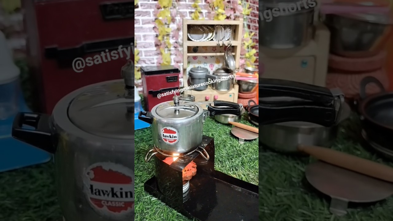 🤤 Miniature Dal Rice 😋😋 #shortvideo #food #shortsfeed #cooking #miniaturefood #kitchen #recipe #new