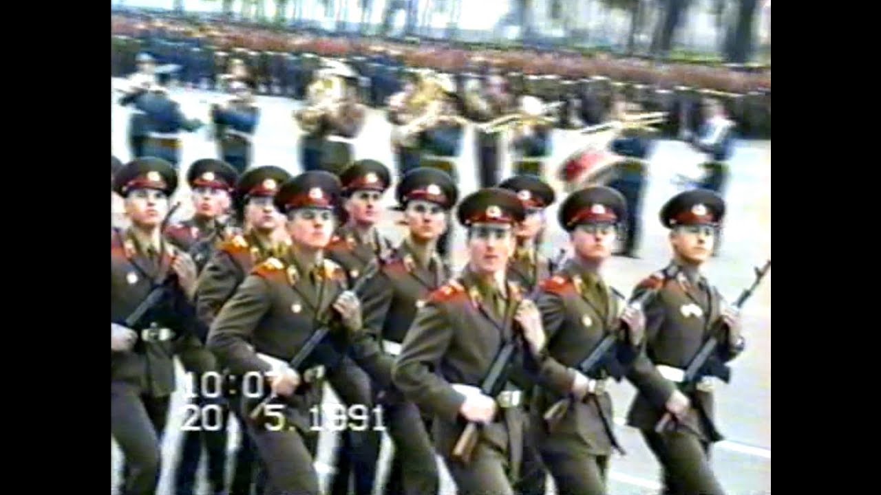Хагенов 1991 Марш военных Группа советских войск в Германии часть 3 #ссср #полк #military #марш