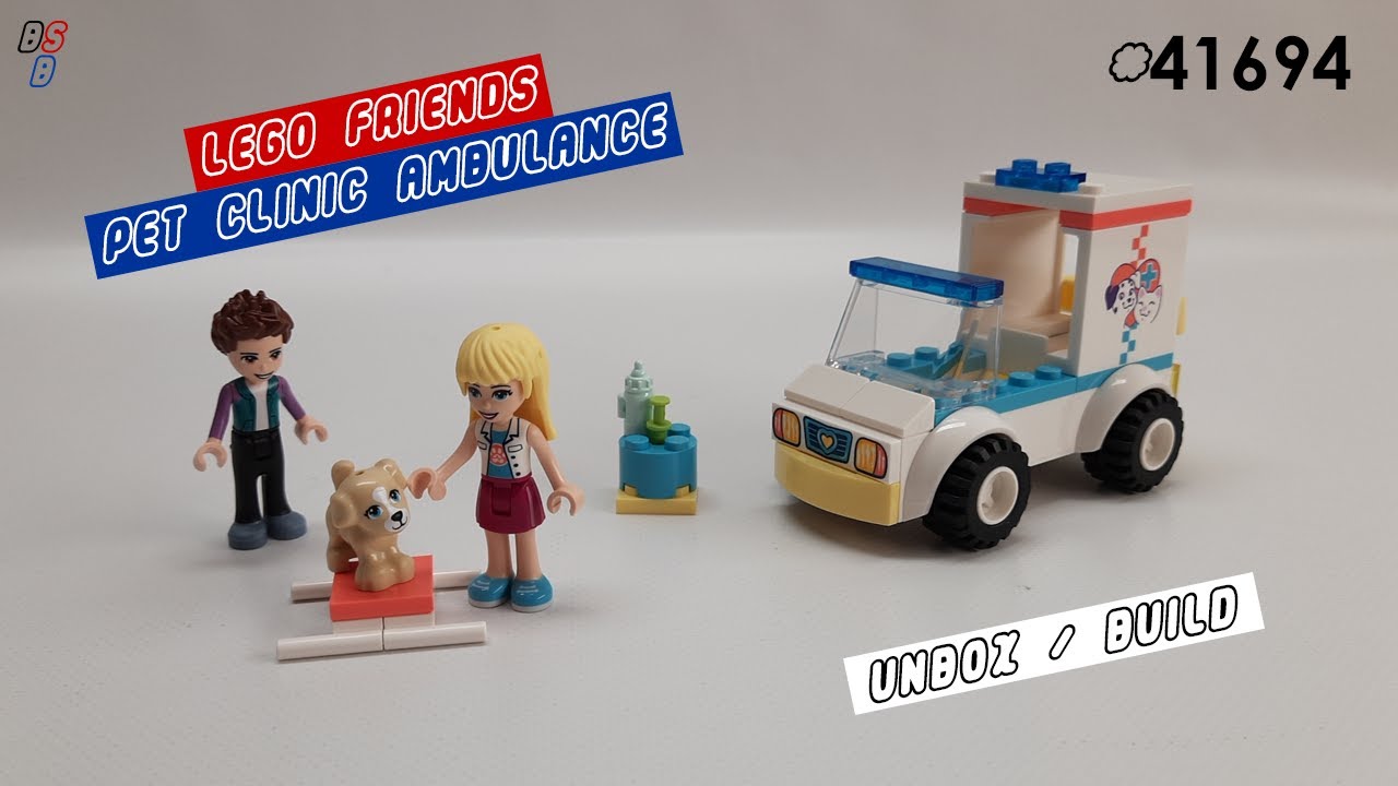 LEGO Friends 41694 Pet Clinic Ambulance - NEW 2022 Collection - Speed Build - Compact Lego Builds