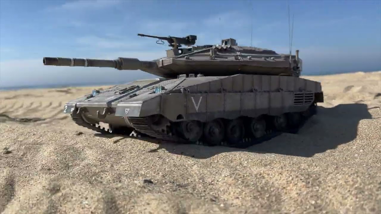 HENG LONG 1/16 RC MERKAVA IV TANK - TEST RUN SAND 3