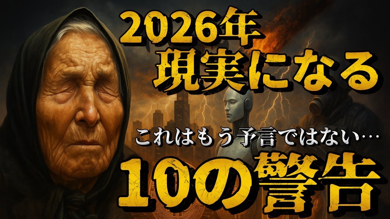 【予言】2026年に起きる10の現実！！ババ・ヴァンガが遺した警告とは ！？【驚愕】