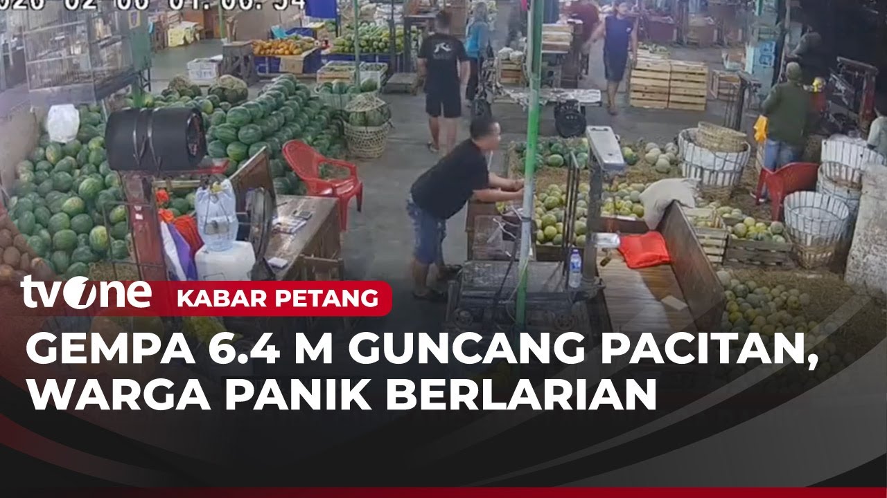 Gempa Magnitudo 6,4 Gunang Pacitan, Warga Panik Histeris! | Kabar Petang