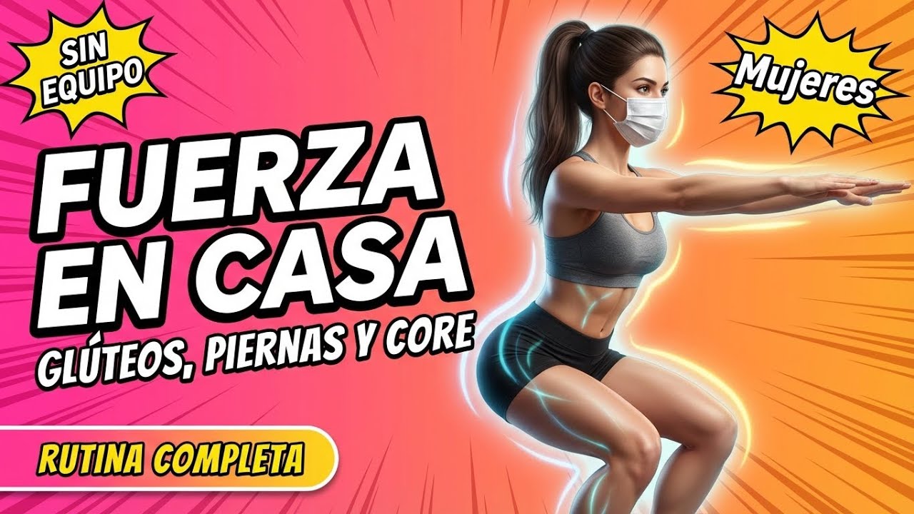 Entrenamiento de Fuerza en Casa | Glúteos, Piernas y Core | SIN EQUIPO Mujeres