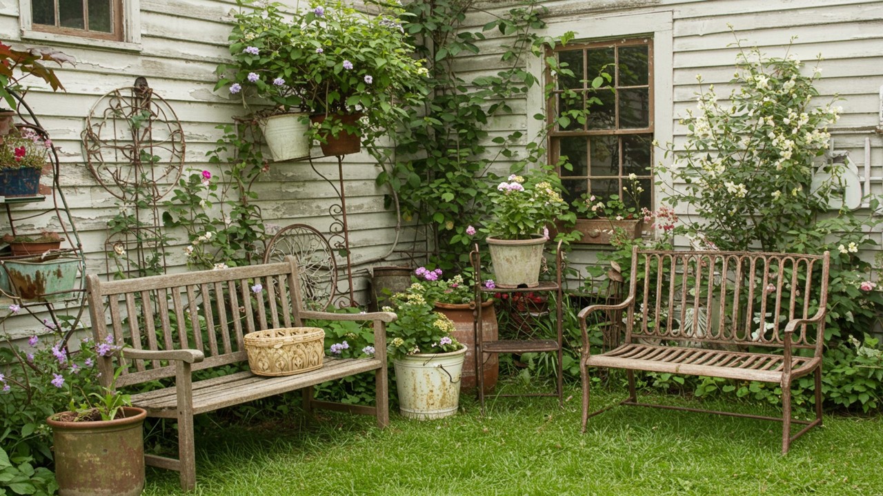 10 Beyond Beautiful Vintage Garden Ideas | Rustic Front Yard Charm You&rsquo;ll Fall in Love With!