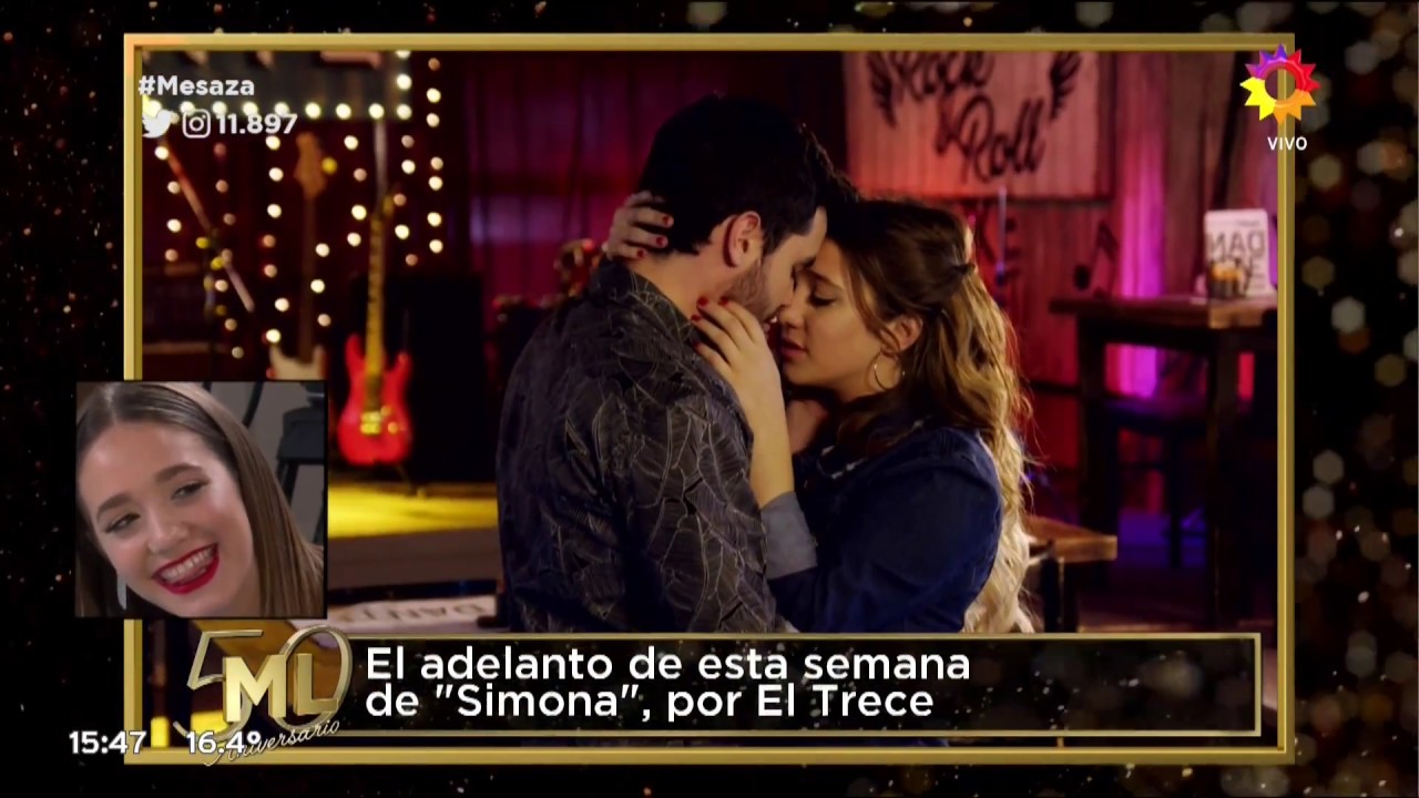 Ángela Torres habló del beso con Agustín Casanova en Simona