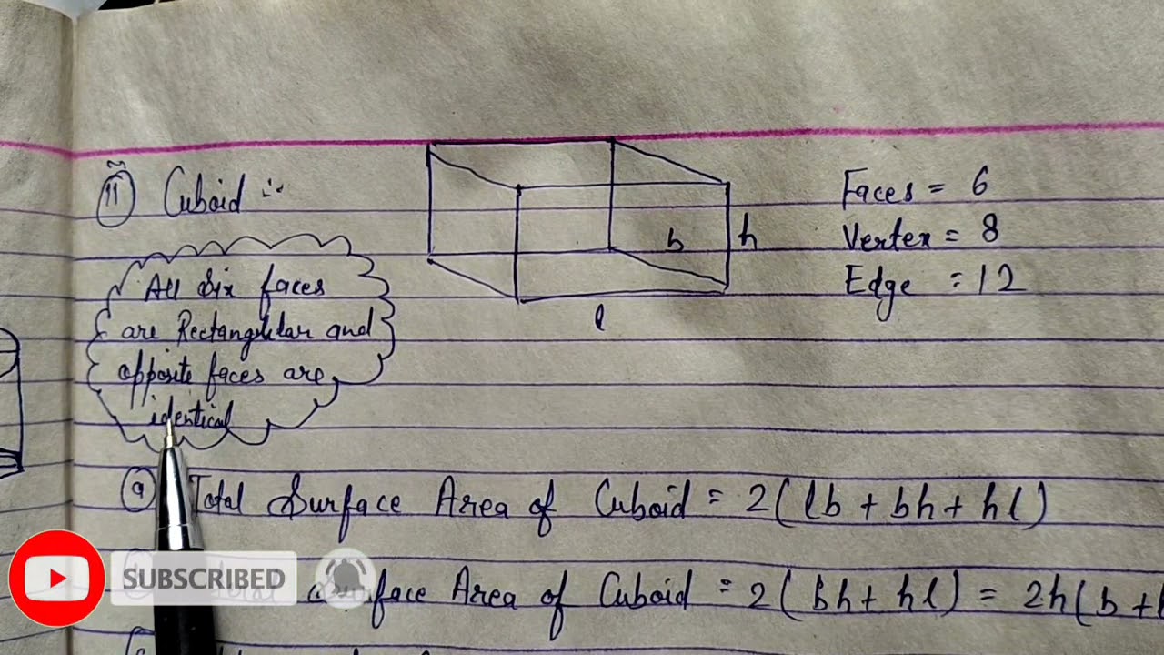 Geometry All Formulas from class 6th to class 8th|Important formula for basic geometry shapes part 2