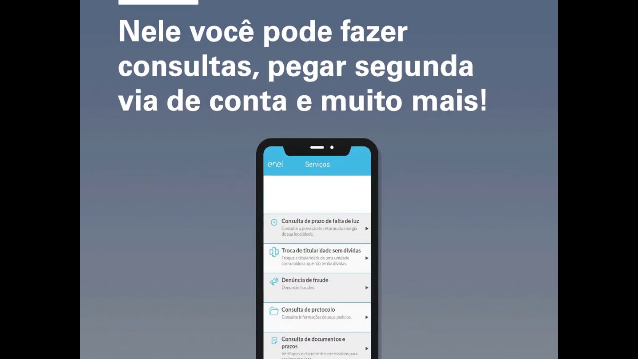 Conhe&ccedil;a as facilidades do app Enel!