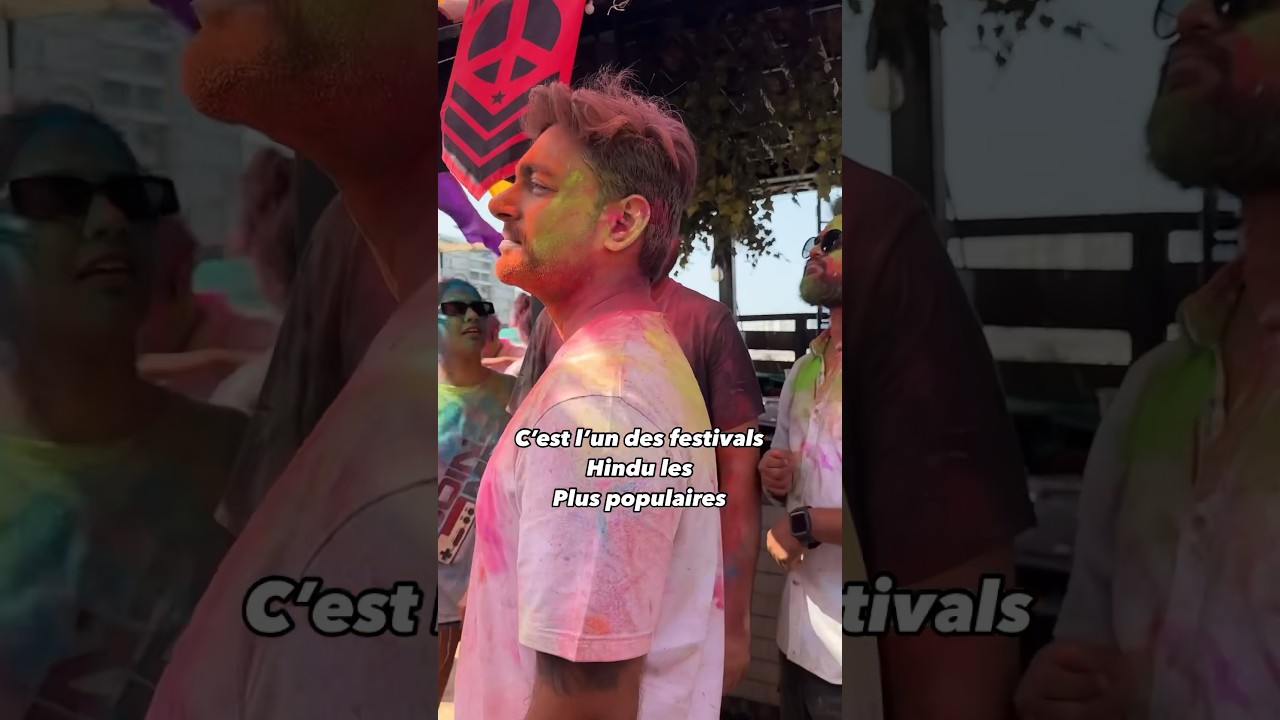 Festival Holi 2024 &agrave; Bombay #holi #voyage #expat