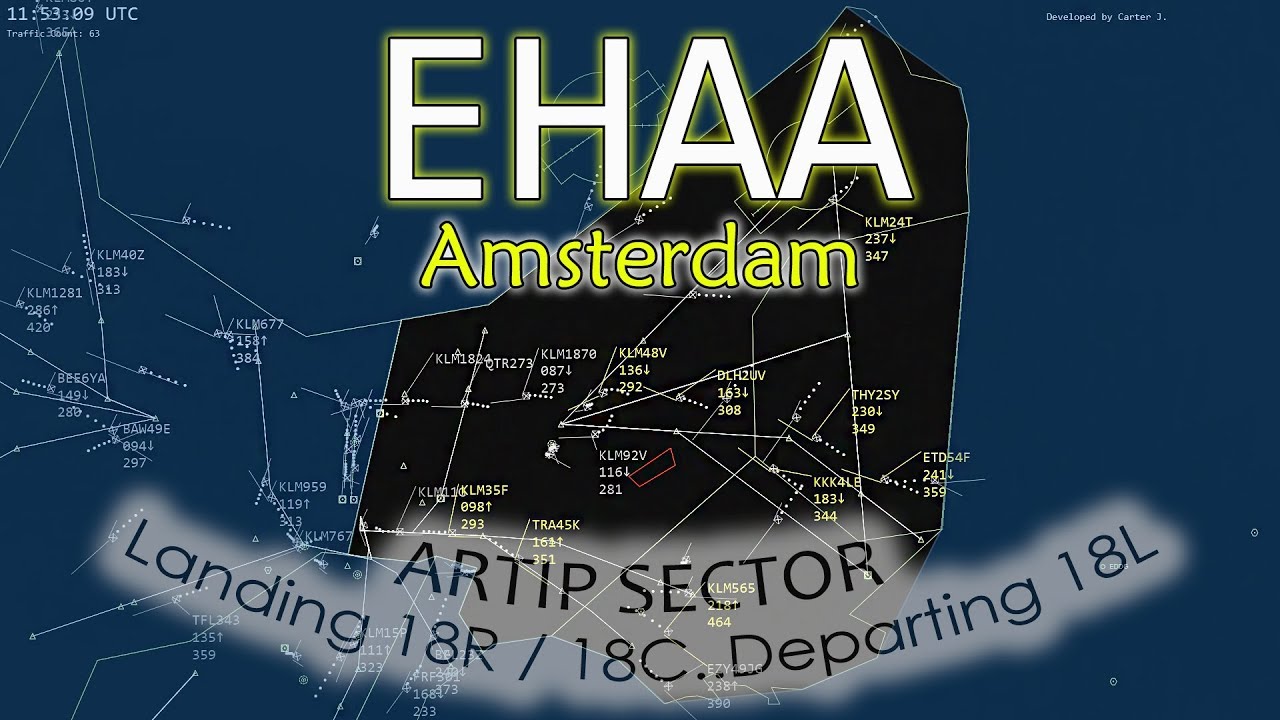 ATC RADAR | [ EHAA ] | Amsterdam Radar (ARTIP SECTOR)