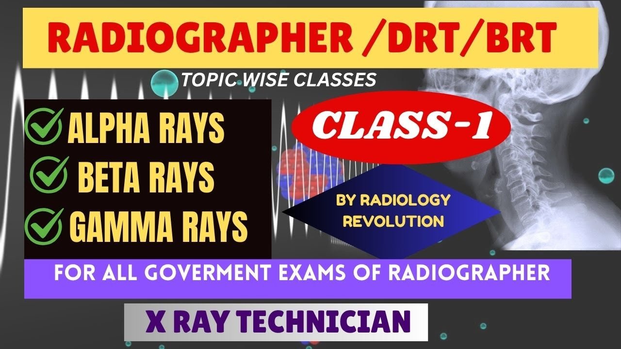 Radiation Physics | Alpha, Beta & Gamma Rays | Part 1 | Radiographer & X-Ray Technician | 