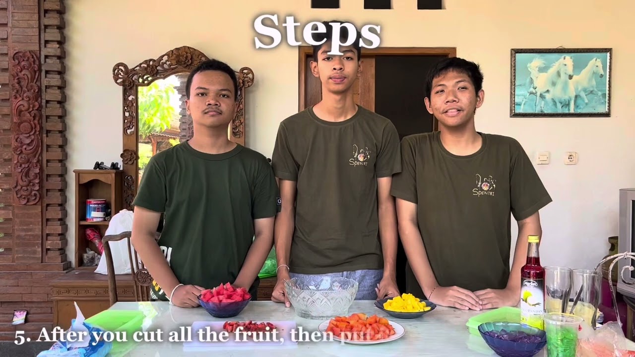 Tugas Procedure Text Bahasa Inggris Kelompok 1 (Es Buah) | 9A