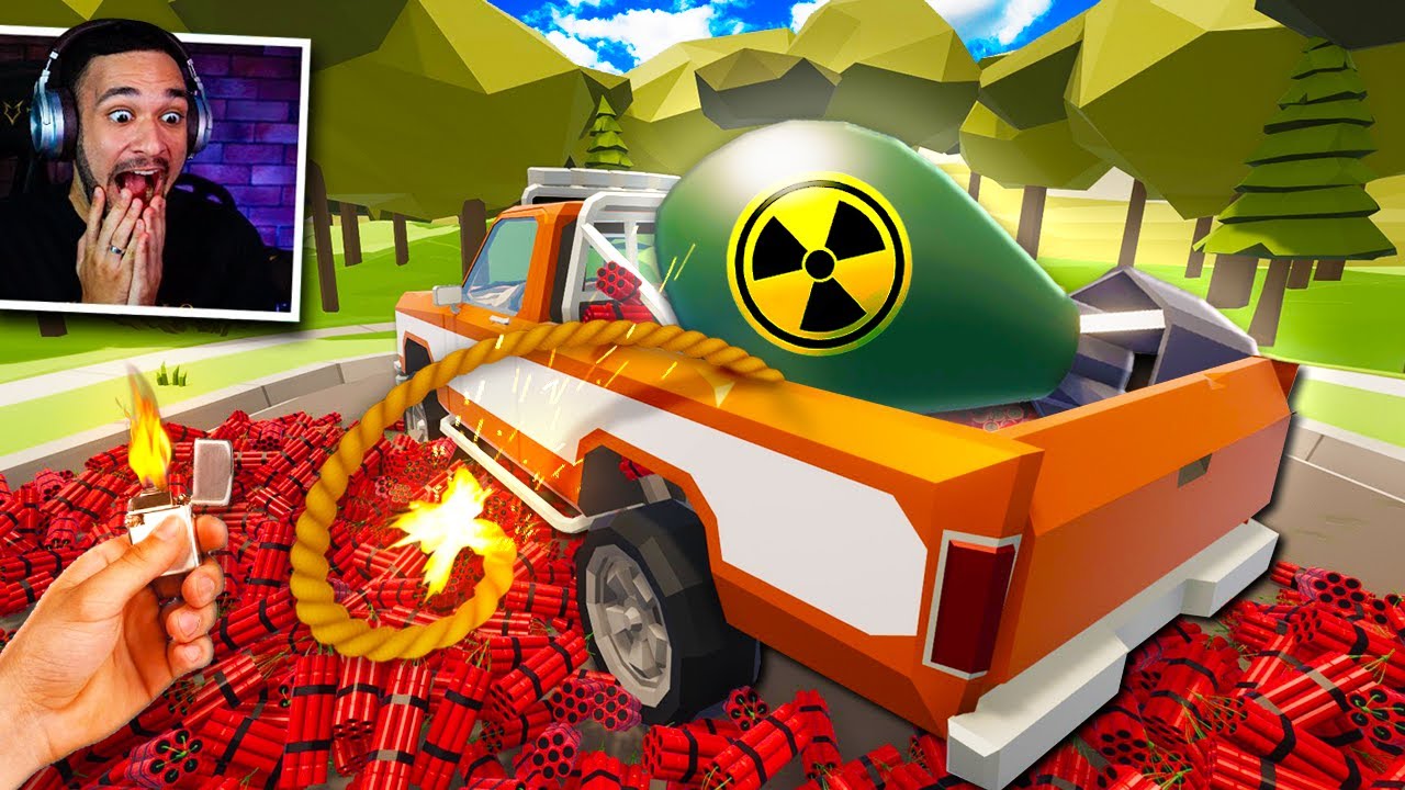 EXPLODINDO 999999 DINAMITES DENTRO do meu CARRO!