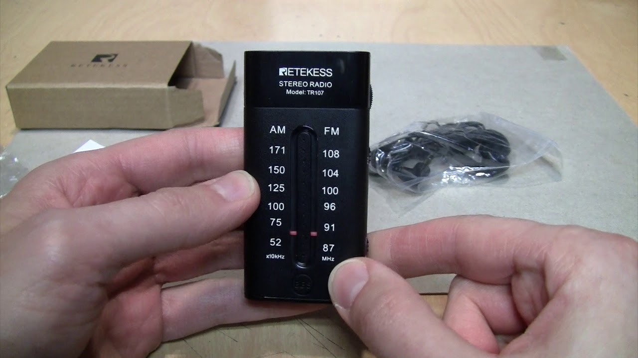 Обзор стереомагнитолы Retekess TR107 mini AM/FM