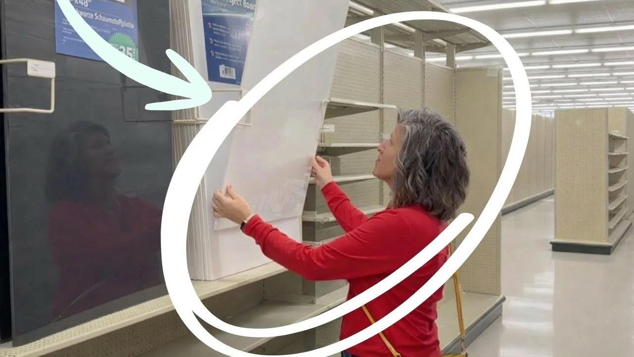 Sie holt sich eine riesige Schaumstoffplatte bei Home Depot &ndash; und hat eine geniale Idee!