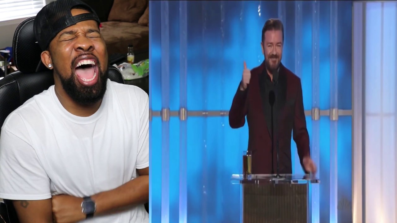 The Best of Ricky Gervais at The Golden Globes (2010-2012) - REACTION!!!