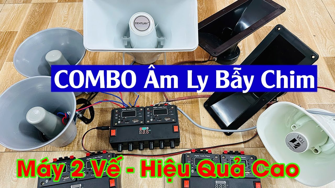 Âm Ly Bẫy Chim Đêm Giá Rẻ | Âmply Chuyên Đánh Chim Đêm / Máy 2 Vế Tiếng Ra Riêng Biệt, Công Suất Lớn