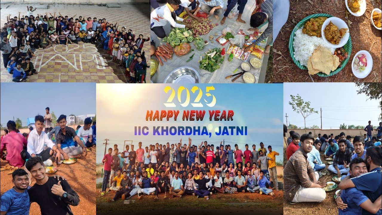 HAPPY NEW YEAR 2025 AND PICNIC PARTY  WE ARE All FRIENDS FUN ANYTIME COLLEGE ,IIC, KHURUPUR , JATNI