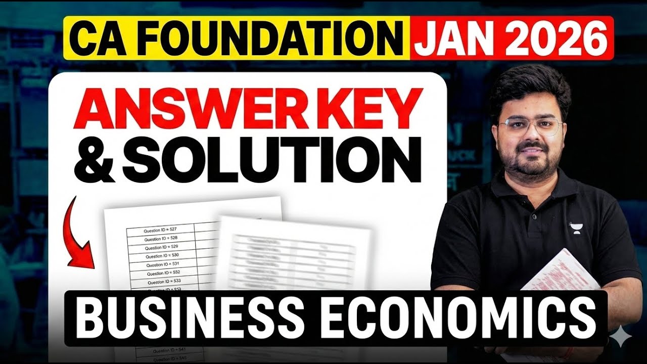 Business Economics Full Paper Solution | CA Foundation Jan 2026 | CA Aditya Sharma