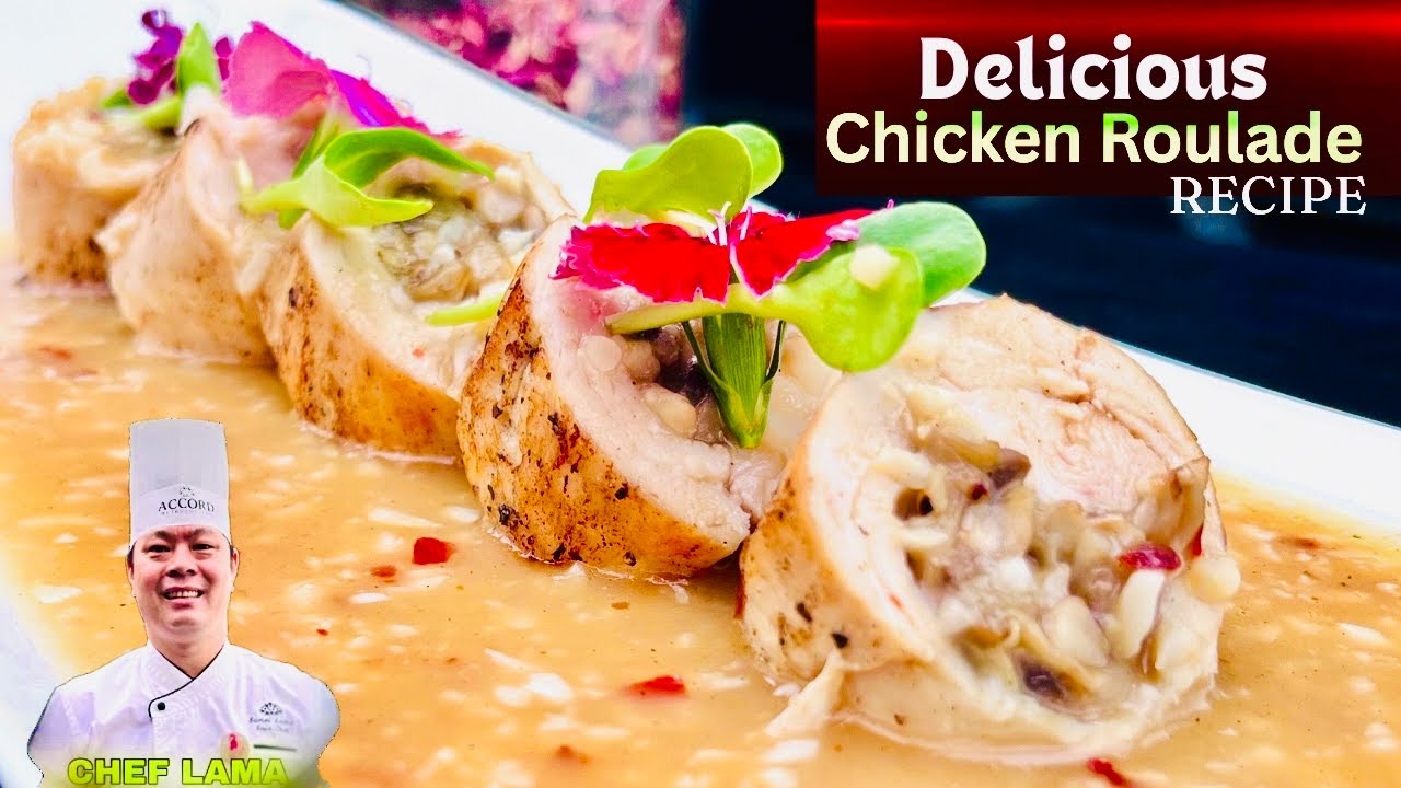Chicken Roulade Recipe | delicious chicken roulade | chicken butter garlic |