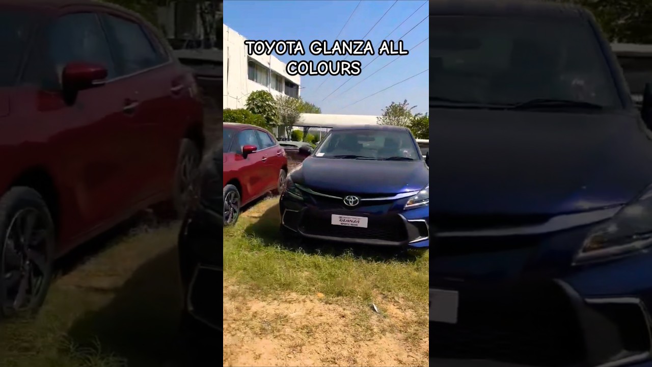 Glanza In 5 Colours  🚘 #shorts #automobile #modified #views #vlog #time #toyota #colour #music