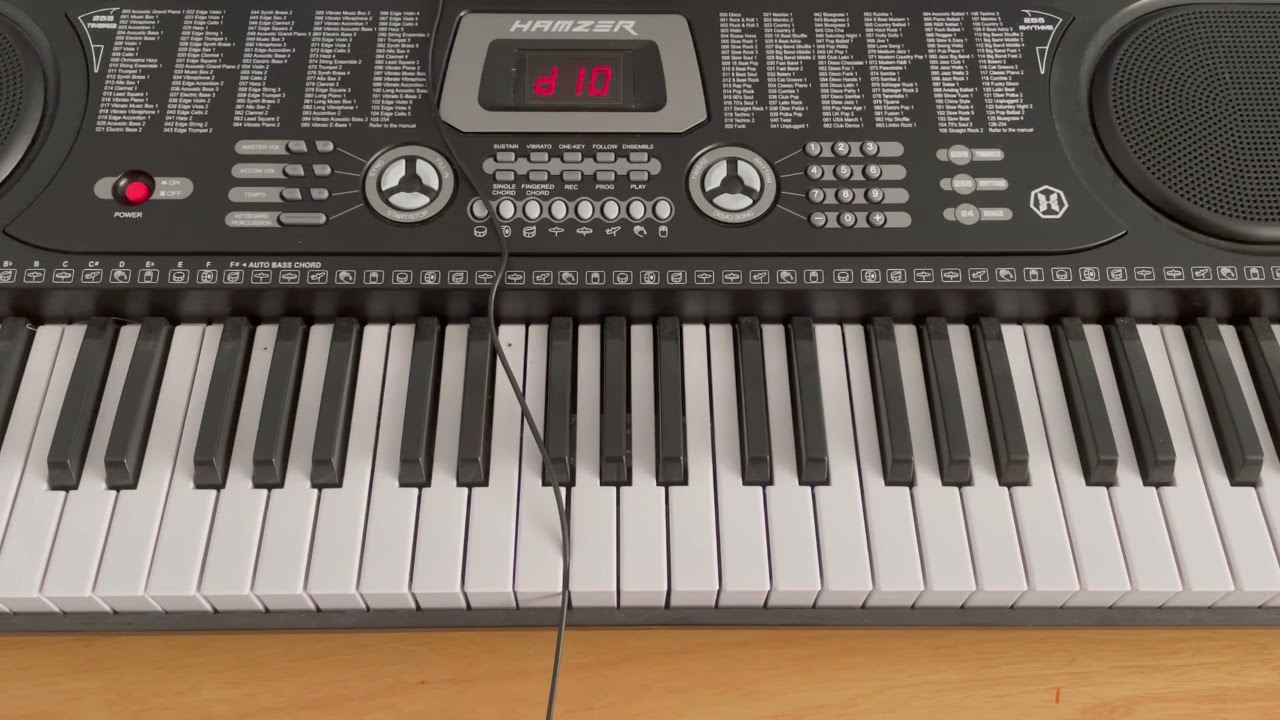 My Hamzer Keyboard Piano playing all 24 Demo songs